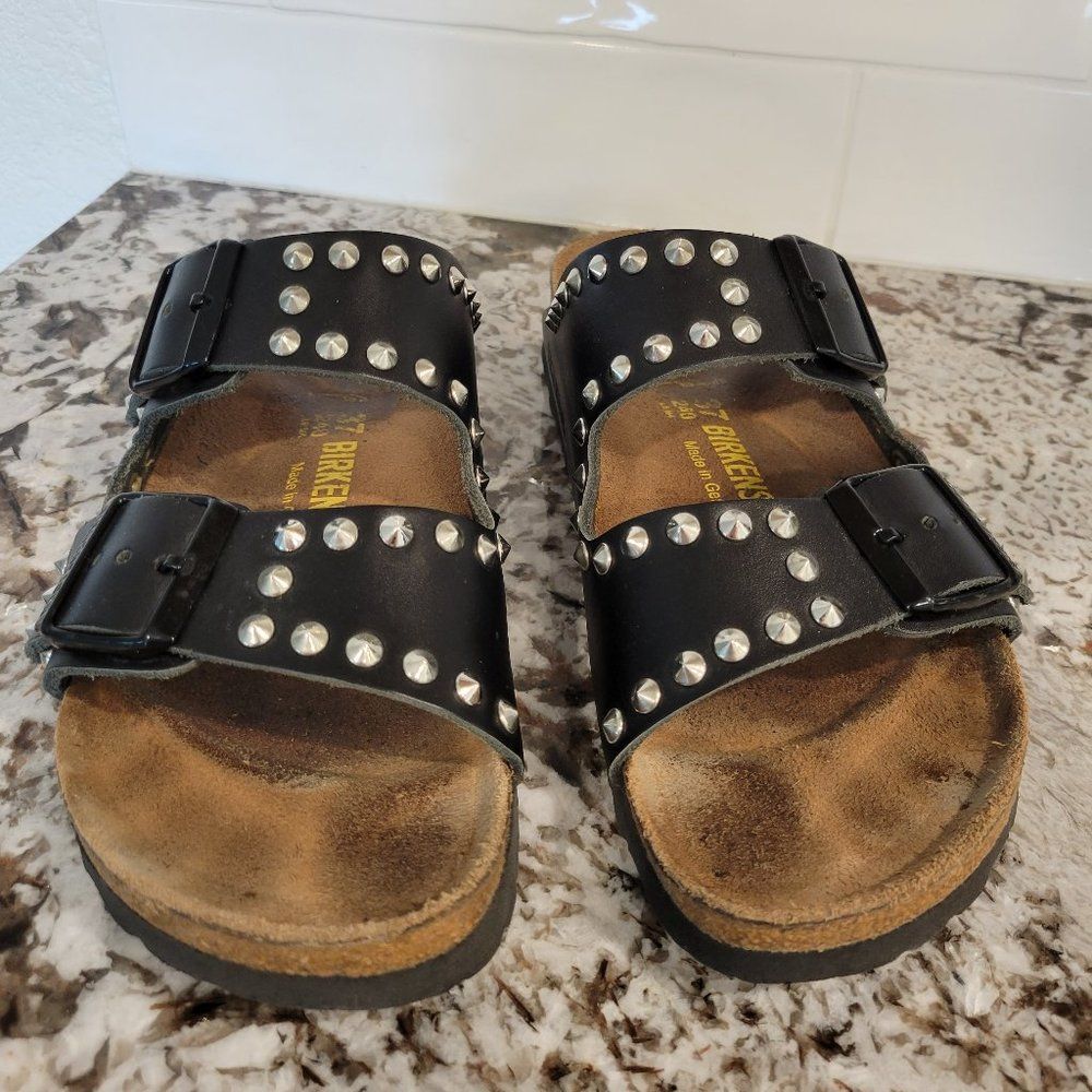 Black Studded Sandals